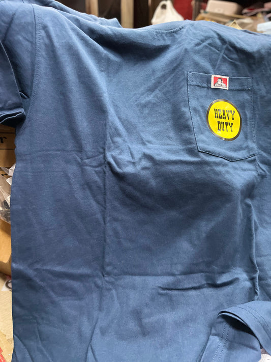 Ben Davis Heavy Duty Short Sleeve Pocket T shirt Navy blue