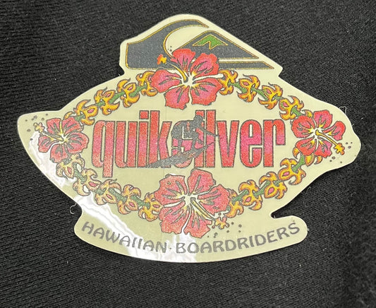 Vintage Quiksilver Hibiscus Sticker