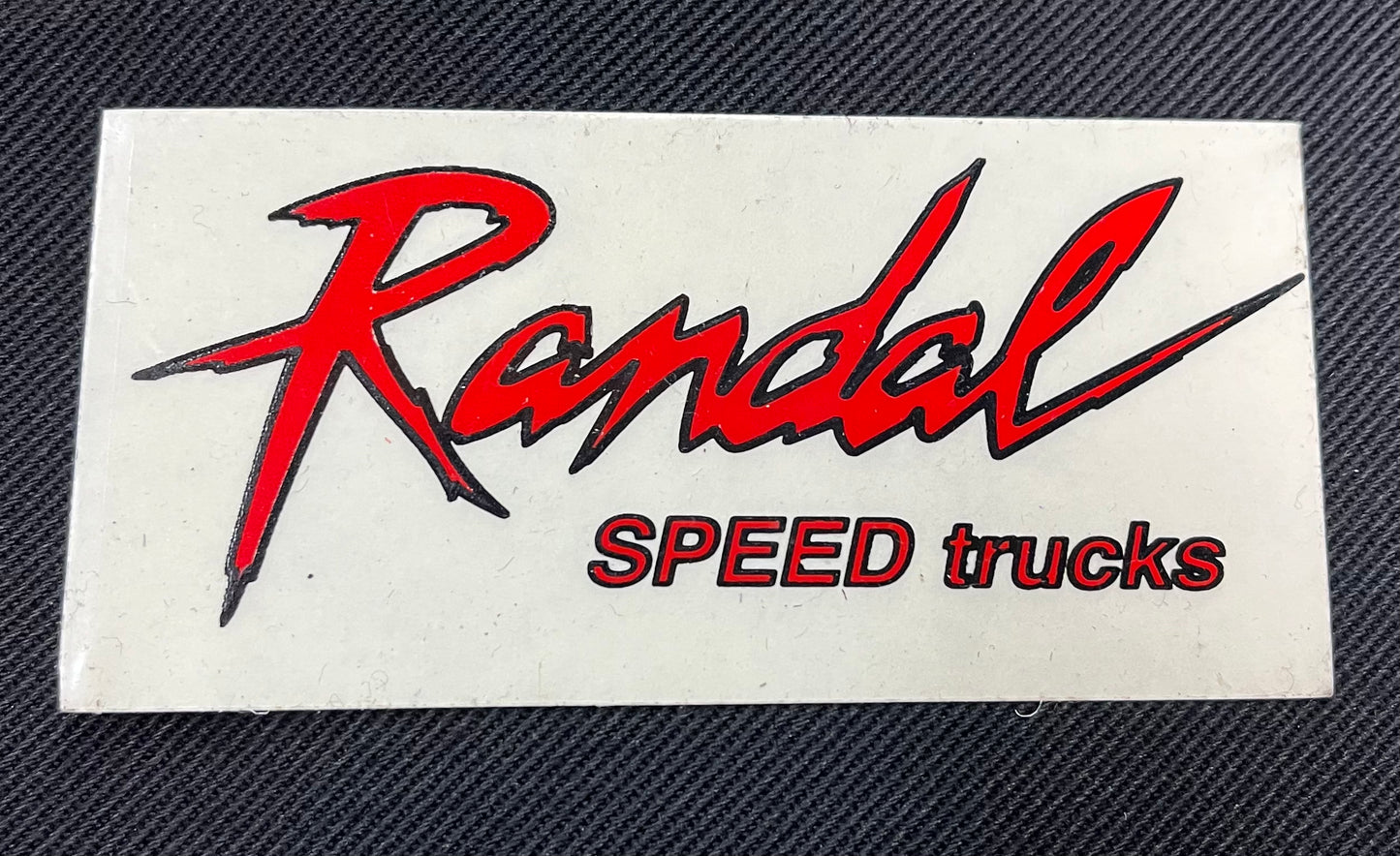 Vintage Randal Speed Trucks Sticker
