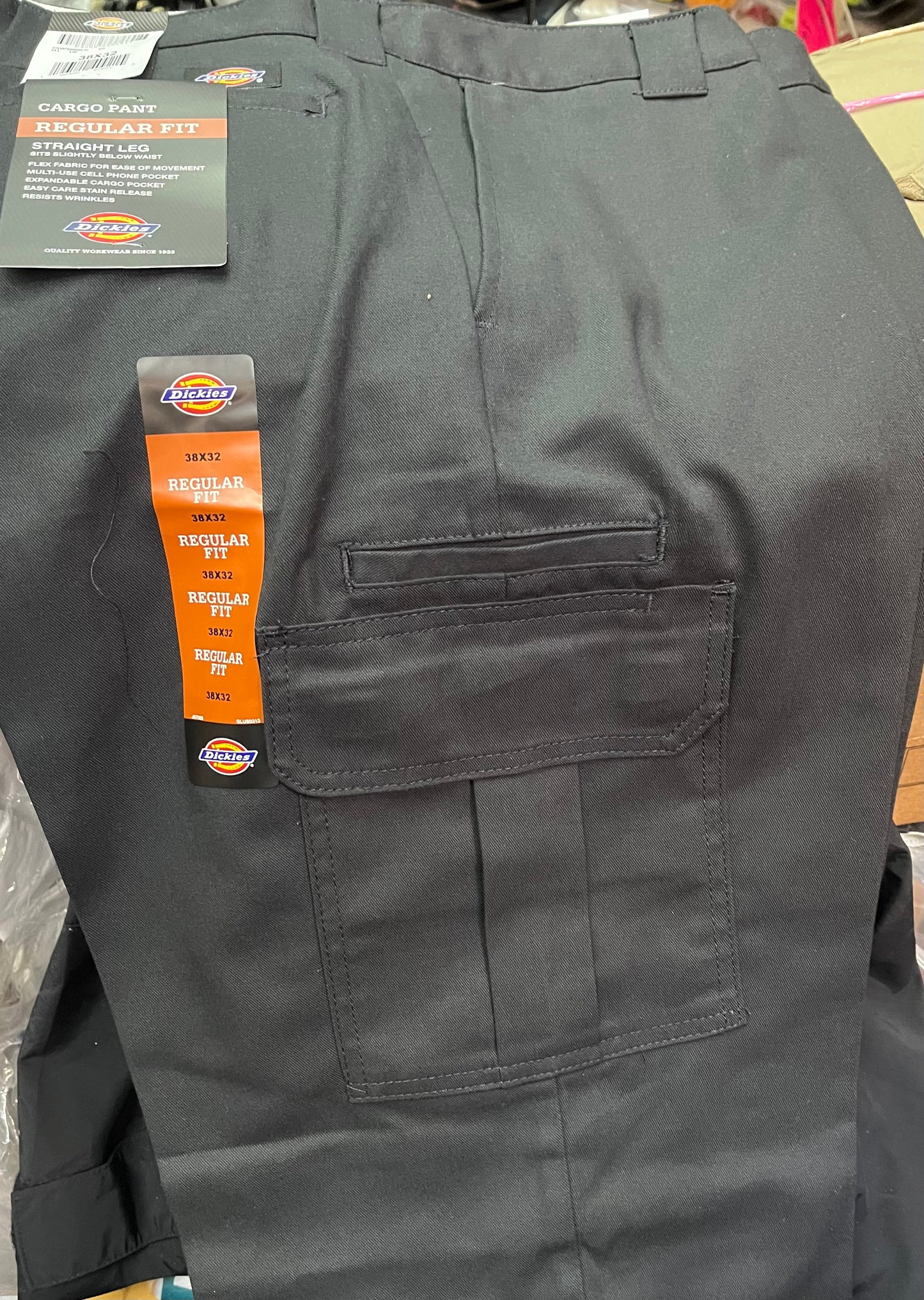 Dickies 595 Regular Fit Cargo Work Pants Black