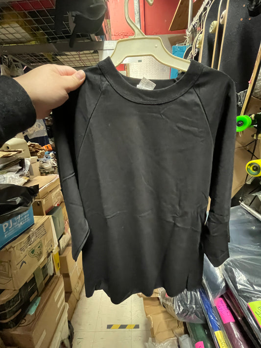 Vintage Alstyle Apparel AAA Raglan 3/4 Sleeve Baseball t shirt Black