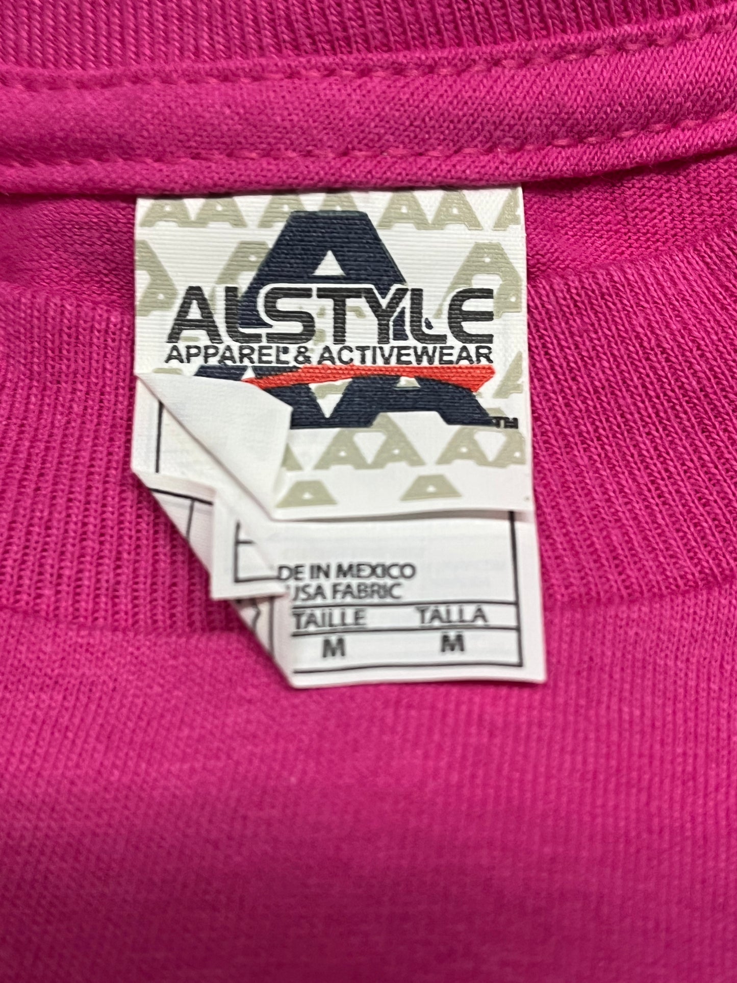 Vintage Alstyle Apparel AAA 1301 T Shirt Hot Pink