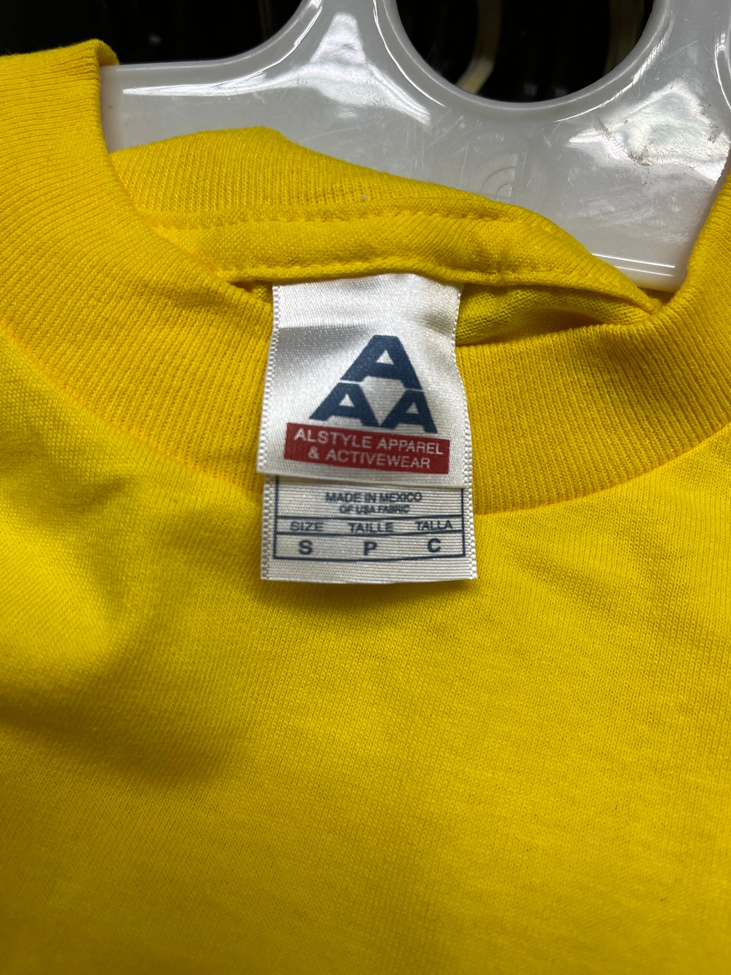 Vintage Alstyle Apparel AAA 1301 T shirt Yellow