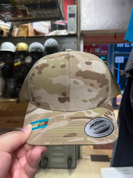 Yupong 6606MC Multicam Camouflage SnapBack mesh cap