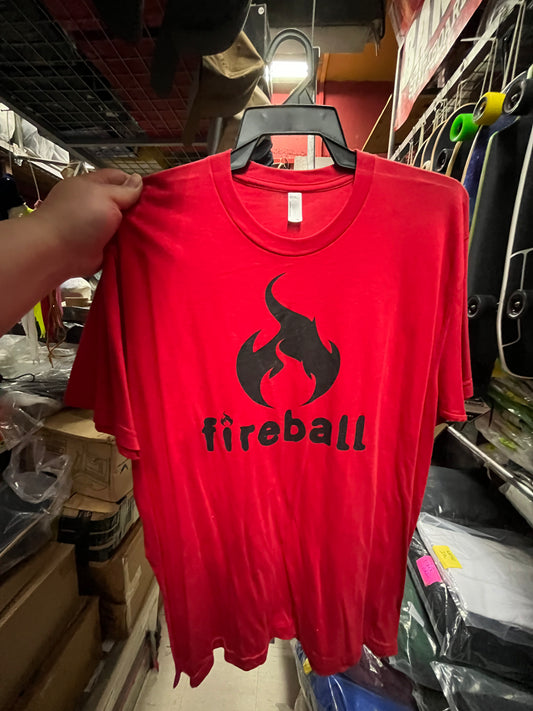 Vintage Fireball Wheels T Shirt Size XL Red
