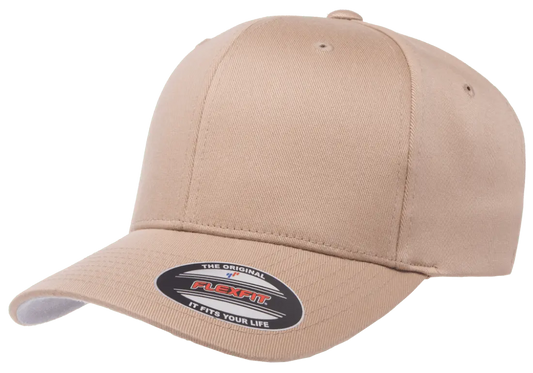 Yupong 6277 Flexifit Wooly Combed Cap Khaki