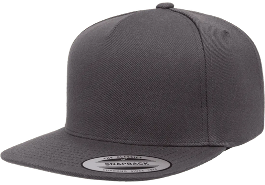 Yupong 5089M Classics® of premium 5-panel snapback cap Dark Grey
