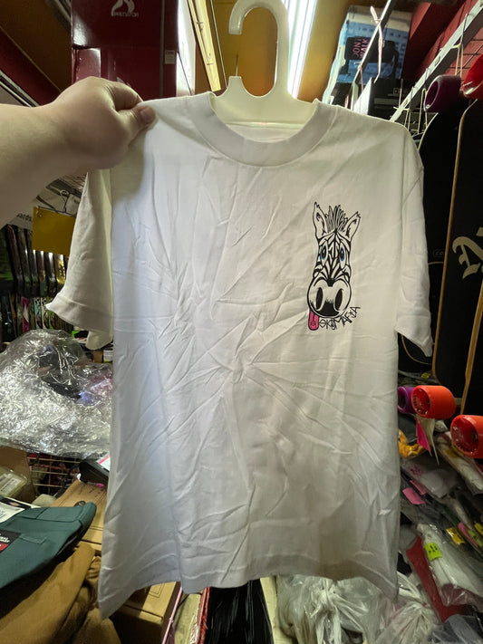 Vintage Sk8mafia Skateboard T Shirt White Zebra M