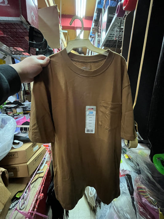 Dickies Pocket T Shirt Brown Large