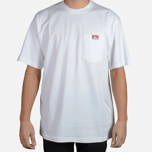 Ben Davis Heavy Duty Short Sleeve Pocket T-Shirt - White