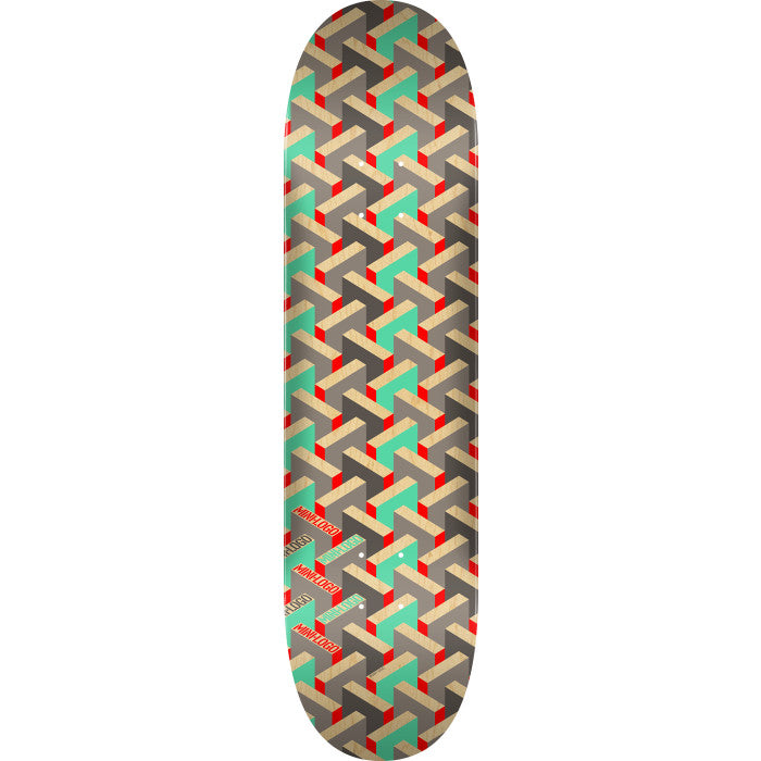 MINI LOGO PATTERN MAZE SKATEBOARD DECK 243 K20 - 8.25 x 31.95