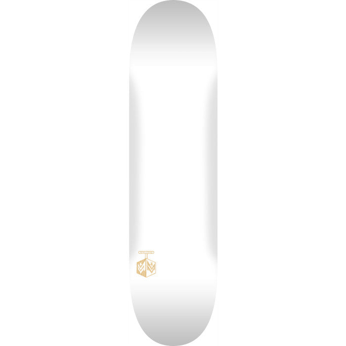 MINI LOGO DETONATOR "15" SKATEBOARD DECK SOLID WHITE - 8x 31.95