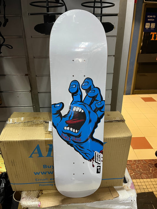 Santa Cruz Skateboard Deck Screaming Hand 8.25”