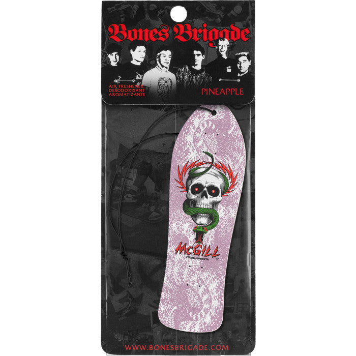 Bones Brigade Mike McGill White Air Freshener - Pineapple Scent