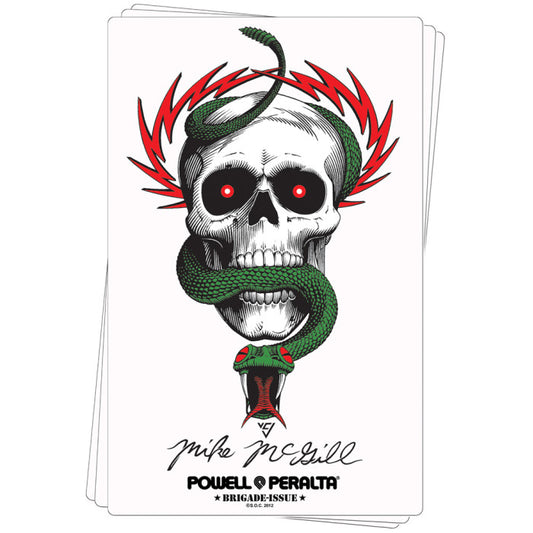 Powell Peralta Bones Brigade McGill Skull and Snake Sticker