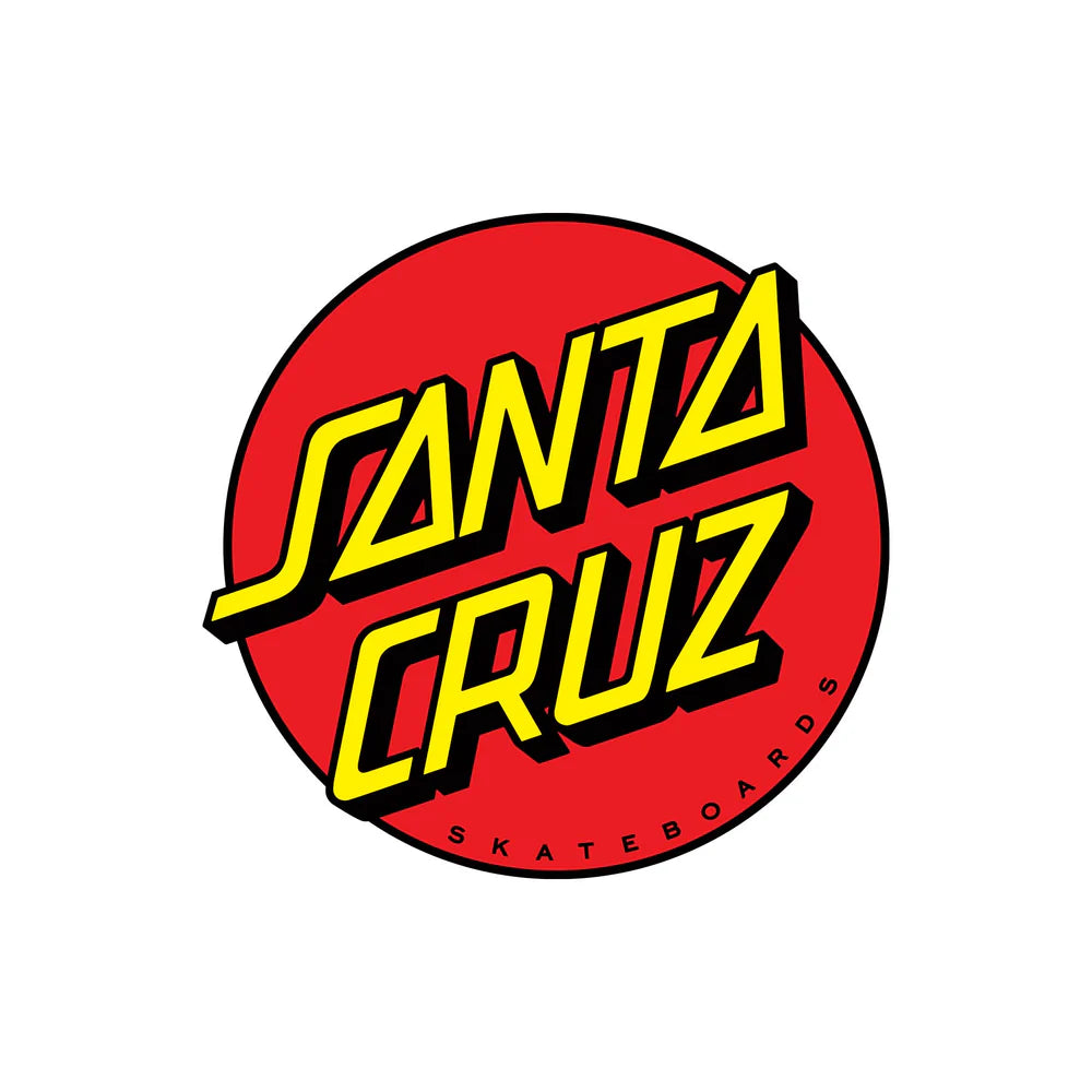 Santa Cruz Red dot Sticker 12”