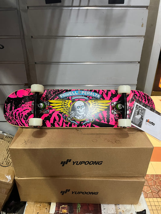 Powell Peralta Complete Skateboard Wing Ripper Pink 7”x28”