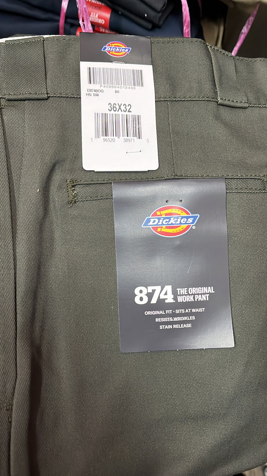 Dickies 874 Original Fit Work Pants Olive Green