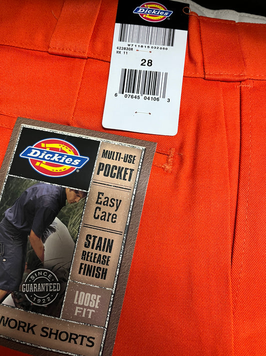 Dickies 42283 13” Loose Fit Work Short Orange