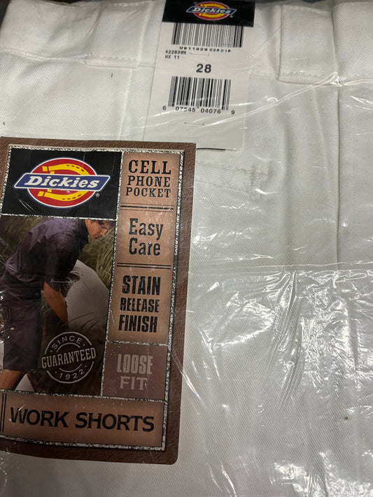 Dickies 42283 13” Loose Fit Work Short White