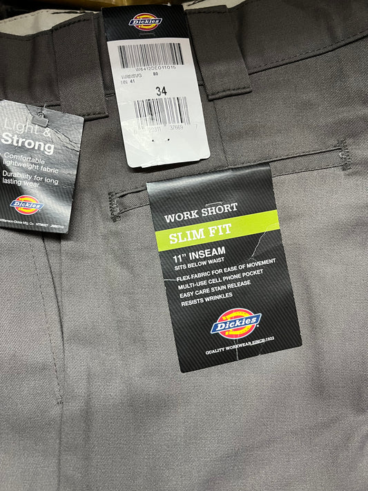 Dickies 849 11” Slim Fit Work Short Grey