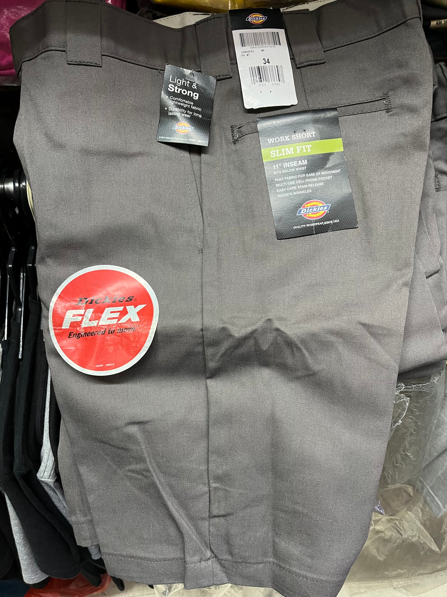 Dickies 849 11” Slim Fit Work Short Grey