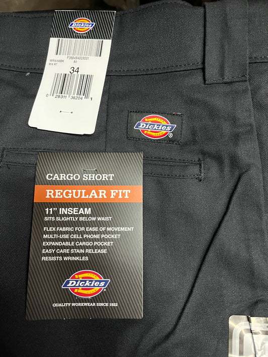 Dickies 556 11” Regular Fit Cargo Work Short Black