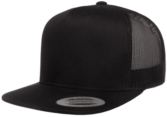 Yupong 6006 Classic Adjustable Trucker Cap Black
