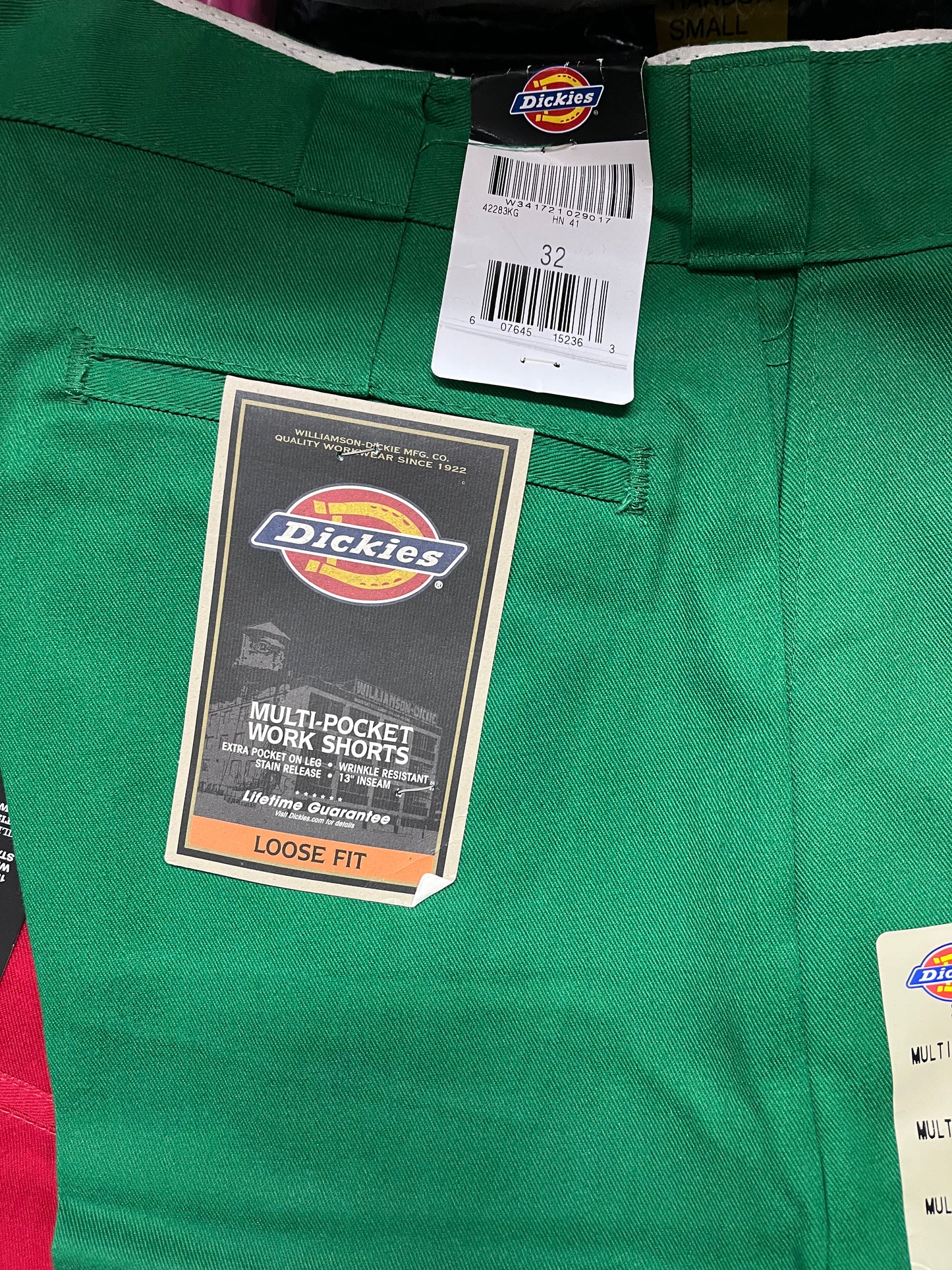 Dickies 42283 13” Loose fit Work Short Kelly Green