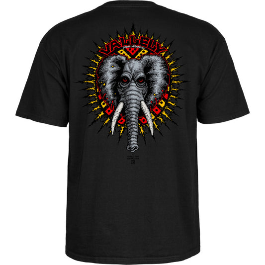 Powell Peralta Skateboard T Shirt Mike Vallely Elephant Black