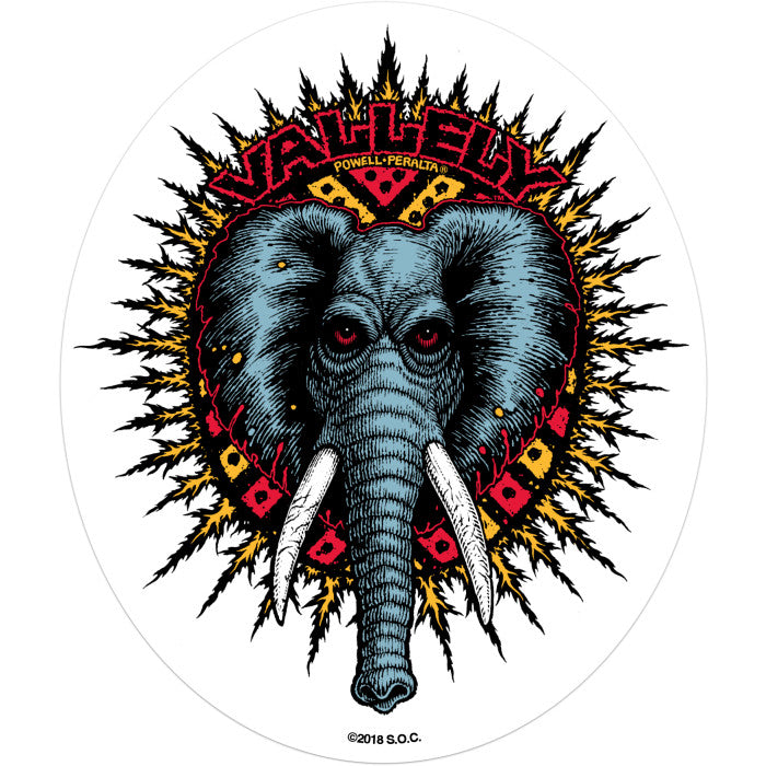 Powell Peralta Mike Vallely Elephant Skateboard Sticker