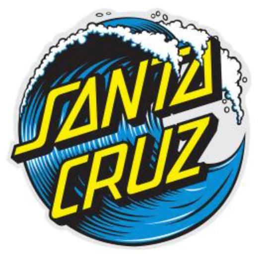 Santa Cruz Skateboard Sticker Wave Dot 3”