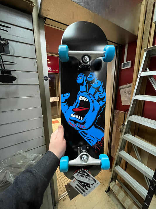 Santa Cruz Complete Skateboard Screaming Hand Black 8”