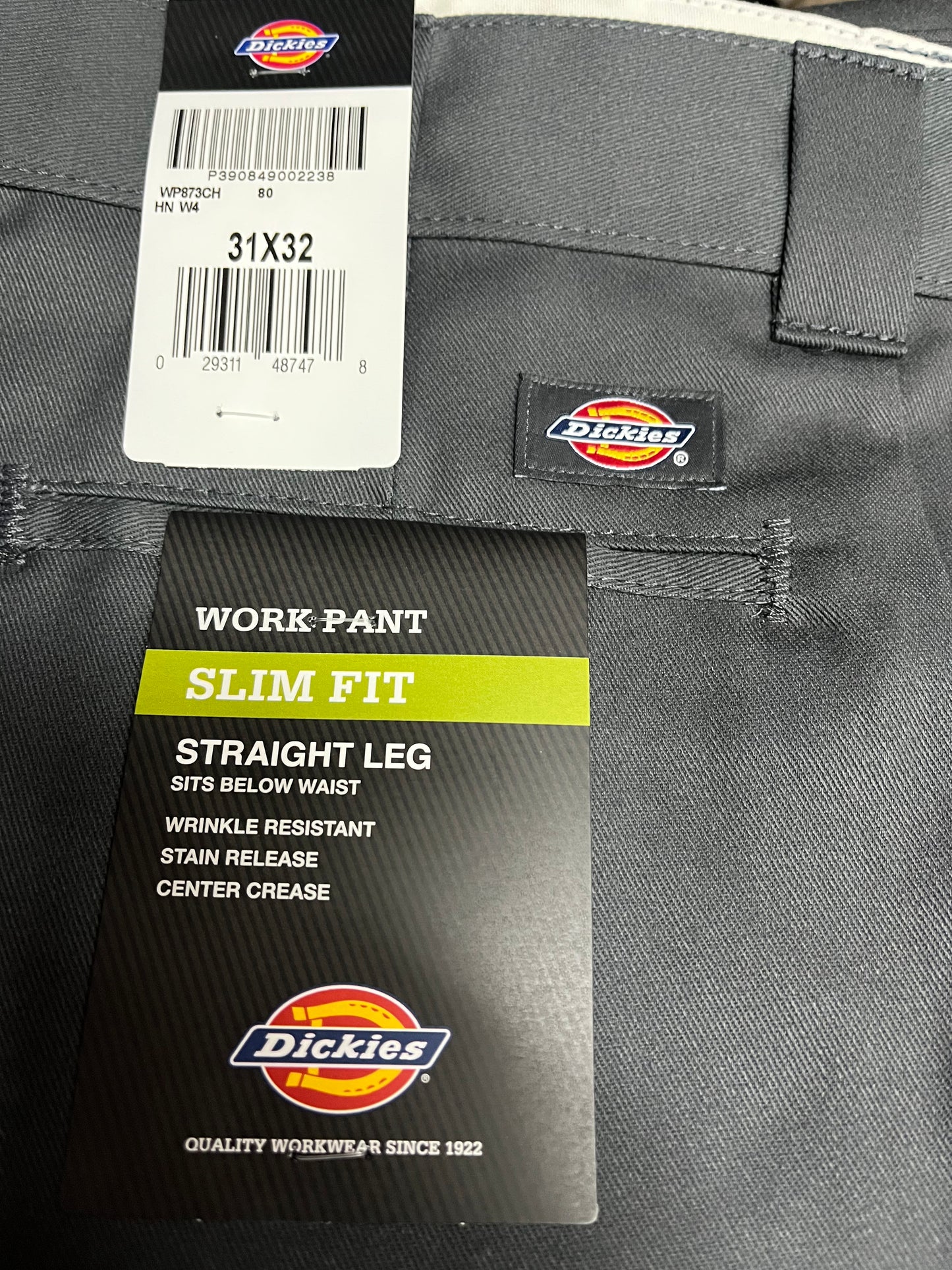 Dickies 873 Slim Fit work pants Charcoal