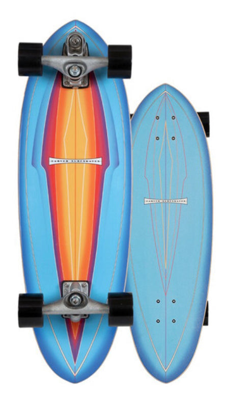 Carver skateboards blue haze 31” C7