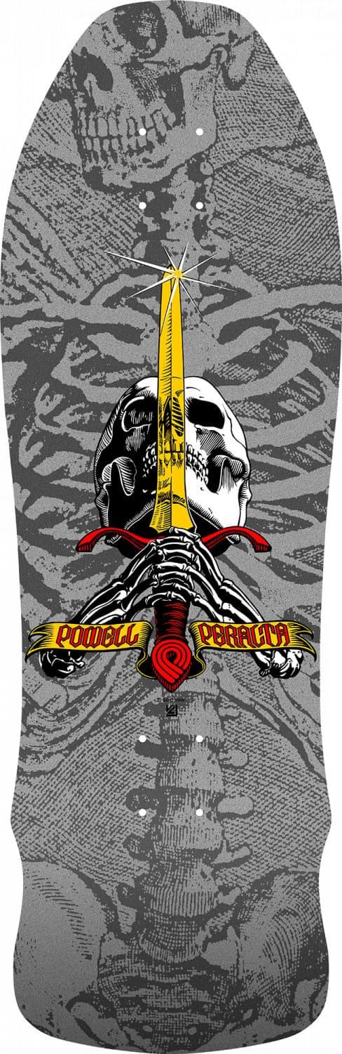 Powell Peralta skull and sword 9.75”x30” skateboard deck