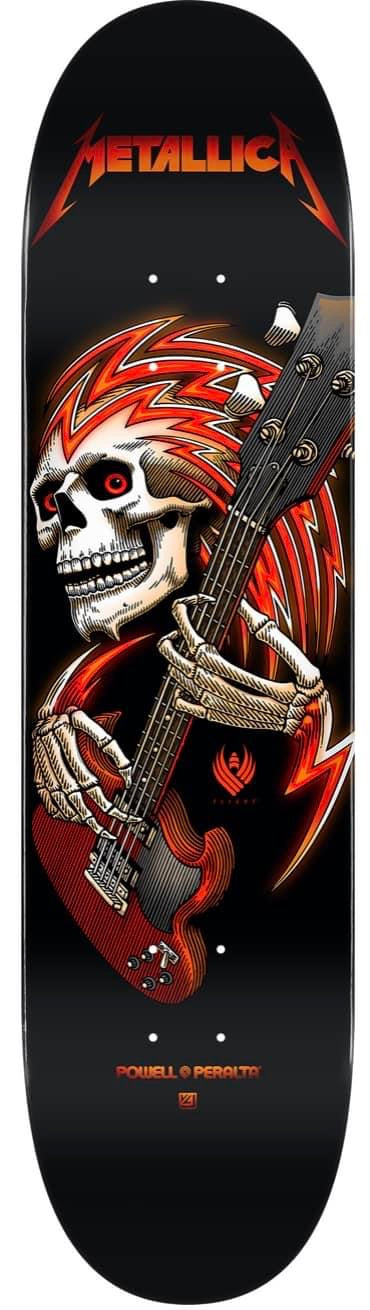 Powell Peralta Flight Metallica Collab Skateboard Deck black 8”