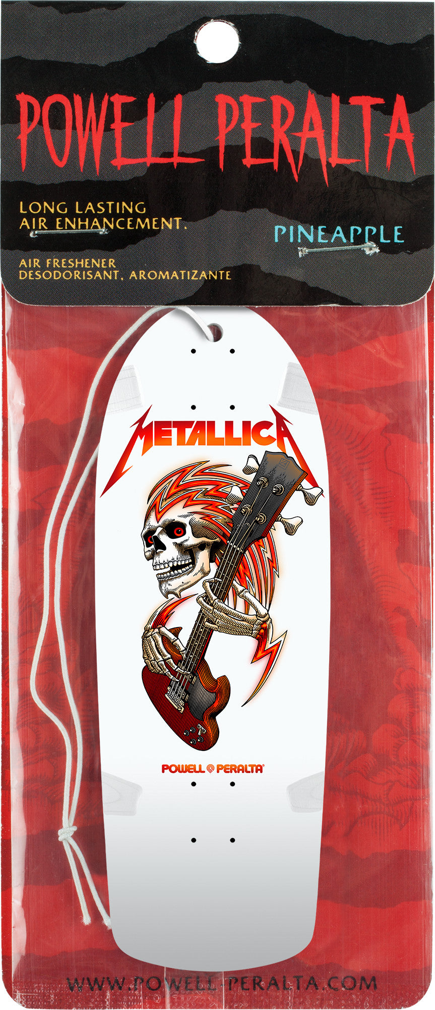 Powell Peralta Metallica Collab Air Freshener White