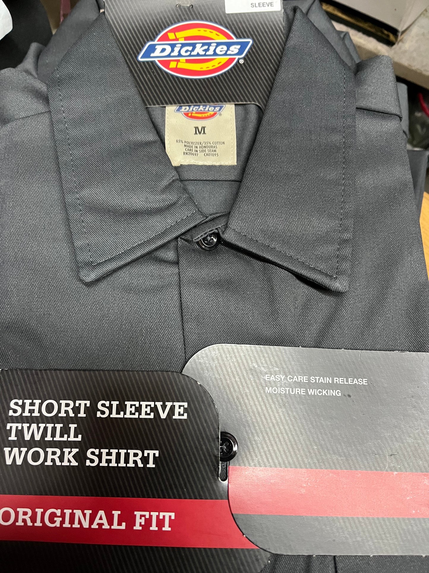 Dickies 1574 Original Fit Short Sleeve Work Shirt Charcoal