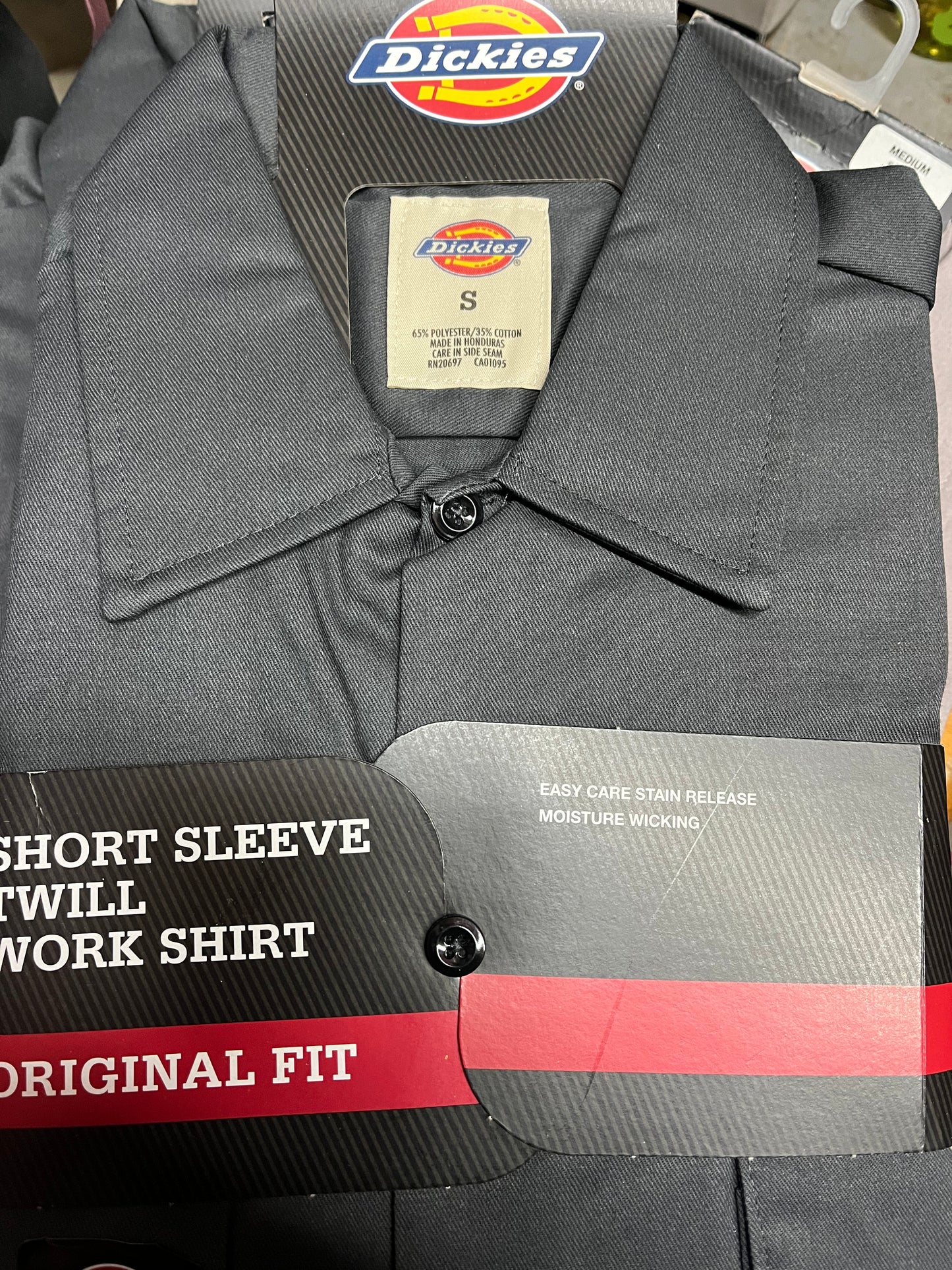 Dickies 1574 Original Fit Short Sleeve Work Shirt Charcoal