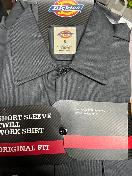 Dickies 1574 Original Fit Short Sleeve Work Shirt Charcoal