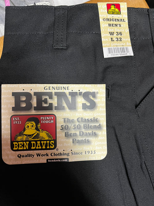 Ben Davis Classic Fit Work Pants black