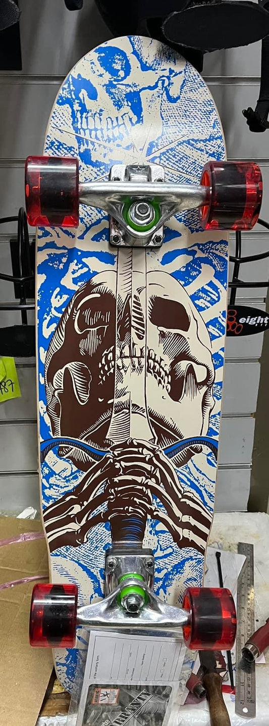 Powell peralta complete skateboard skull and sword 8”