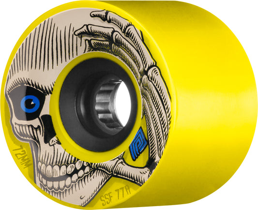 Powell Peralta downhill skateboard wheels 72mm 77a Yellow