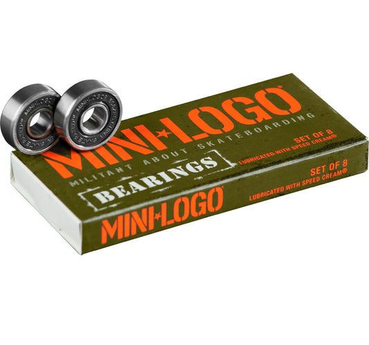 Mini logo skateboard bearings 8pack