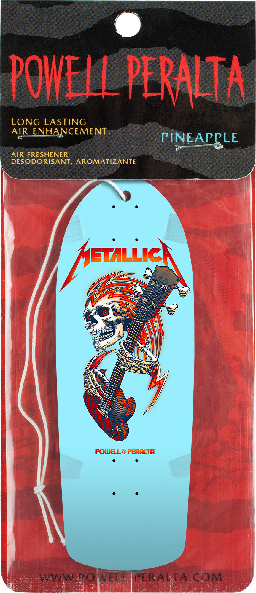 Powell Peralta Metallica Collab Air Freshener Light Blue