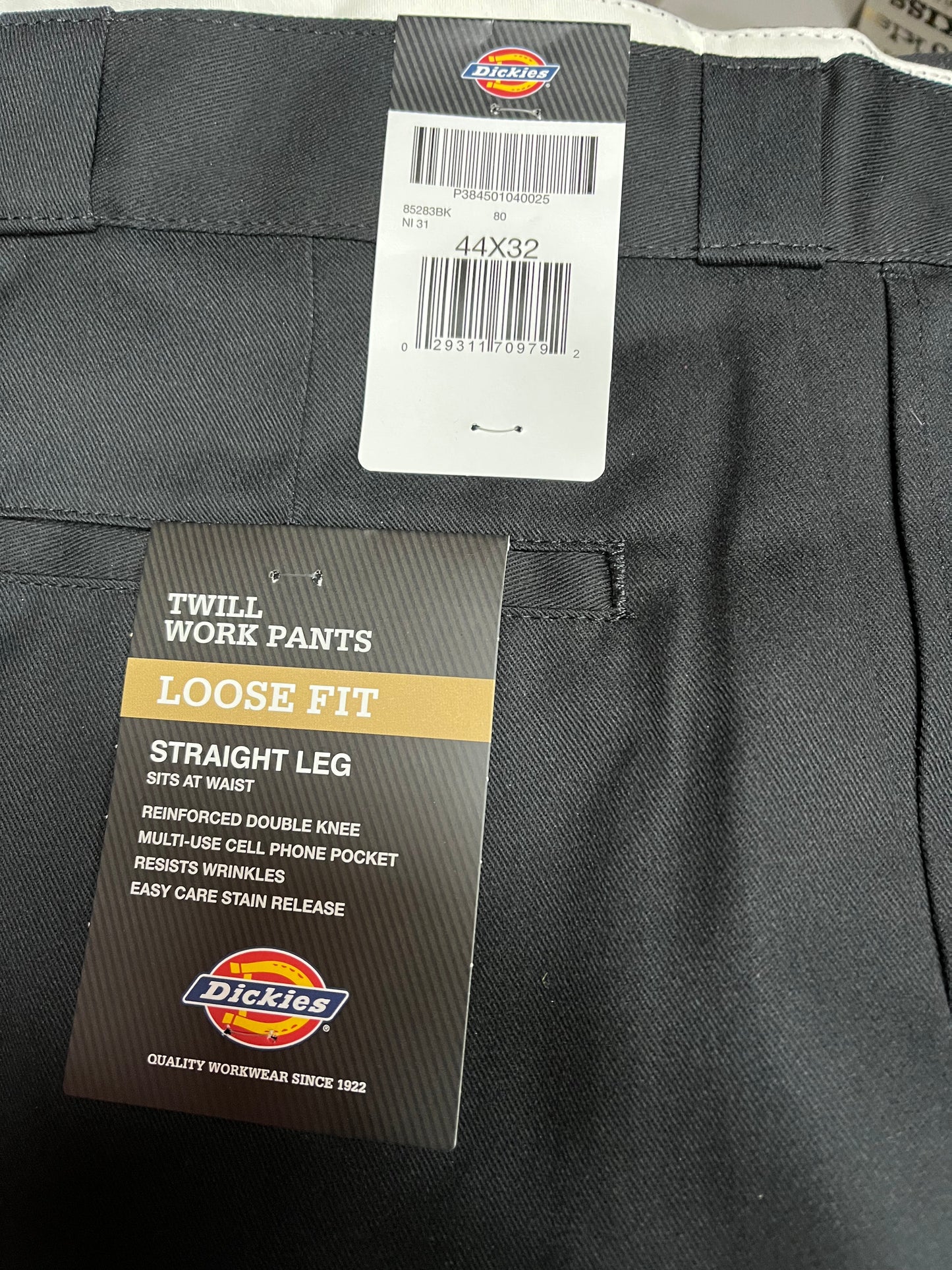 Dickies 85283 Loose Fit double knee work pants black