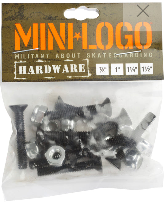 Mini logo skateboard bolts