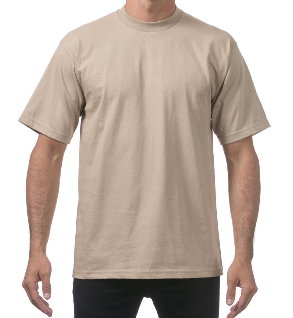 Pro Club Men’s Heavyweight T Shirt Khaki