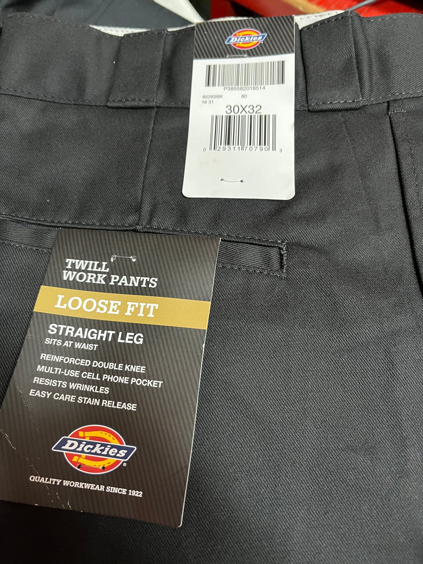 Dickies 85283 Loose Fit double knee work pants black